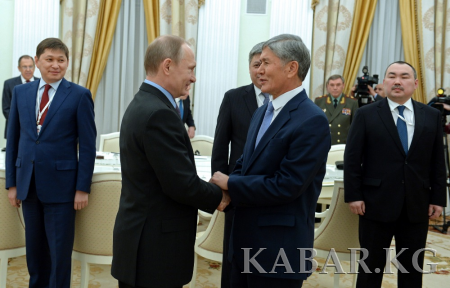 Atambaev and Putin discuss prospects for further cooperation in various fields and development of Eurasian integration - PHOTOS