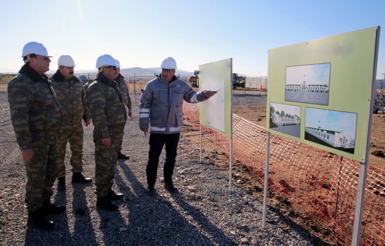 Minister of Defense inspected a number of military facilities being under construction in the frontline zone