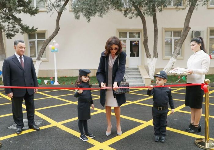 First VP Mehriban Aliyeva attends opening of kindergarten in Baku