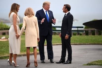 Трамп высмеял Макрона, которого «ударила» жена - «за ночь обязательно запри дверь»
