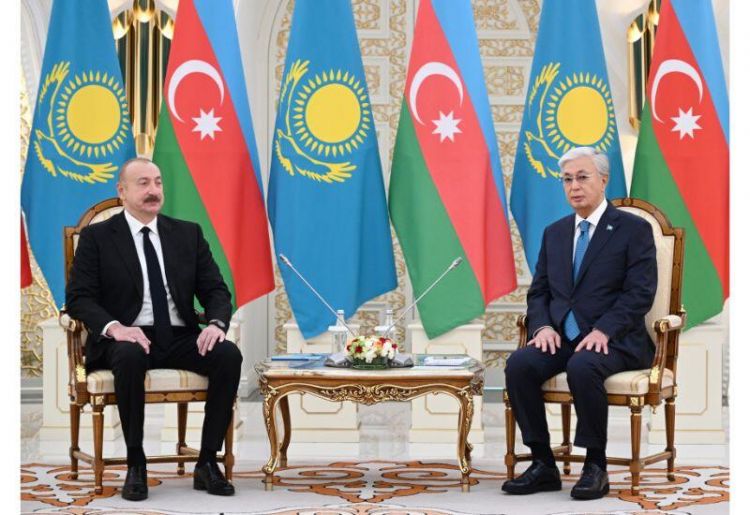 Президент Ильхам Алиев находится с государственным визитом в Казахстане