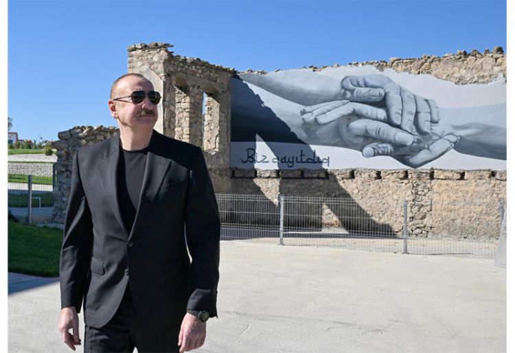 Президент Ильхам Алиев совершил поездку в Джебраильский и Зангиланский районы